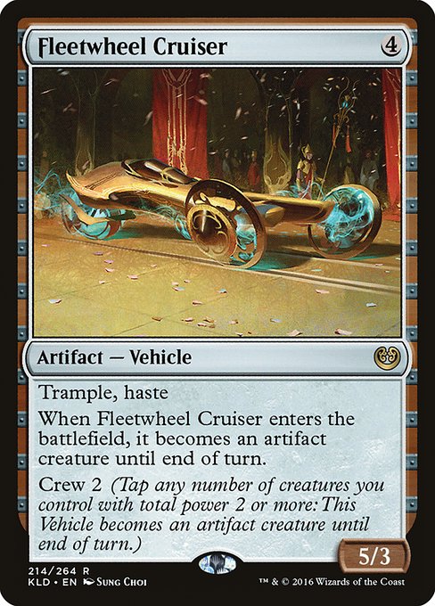 Kaladesh - 214 - Fleetwheel Cruiser - Rare - C - Foil (Front)