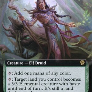 Dominaria United - 416 - Llanowar Loamspeaker - Rare - G - Foil