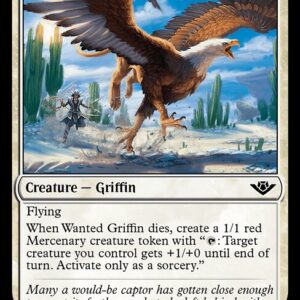 Outlaws of Thunder Junction - 38 - Wanted Griffin - Common - W - Non-foil