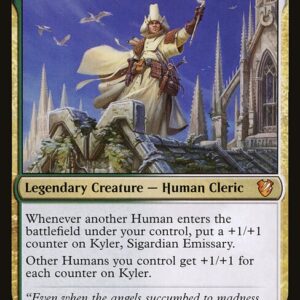 Midnight Hunt Commander - 4 - Kyler, Sigardian Emissary - Mythic - WG - Non-foil (Front)