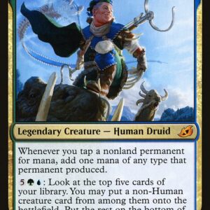 Ikoria: Lair of Behemoths - 192 - Kinnan, Bonder Prodigy - Mythic - UG - Foil (Front)