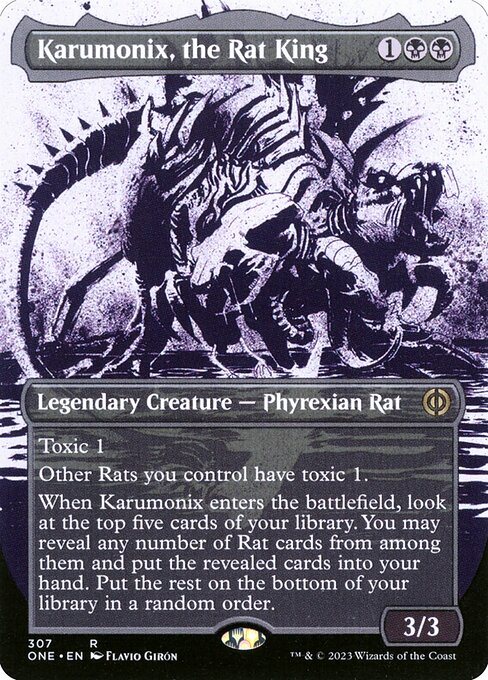 Phyrexia: All Will Be One - 307 - Karumonix, the Rat King - Rare - B - Non-foil