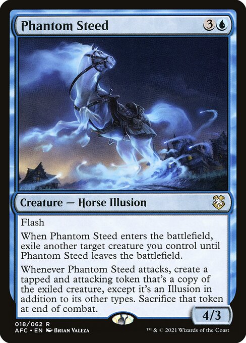 Forgotten Realms Commander - 18 - Phantom Steed - Rare - U - Non-foil (Front)