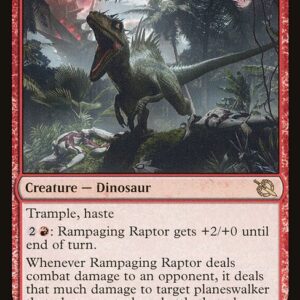 March of the Machine - 160 - Rampaging Raptor - Rare - R - Foil
