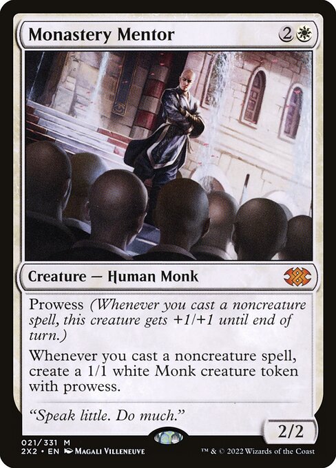Double Masters 2022 - 21 - Monastery Mentor - Mythic - W - Non-foil