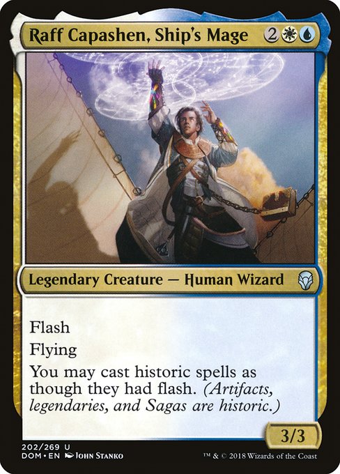 Dominaria - 202 - Raff Capashen, Ship's Mage - Uncommon - WU - Non-foil