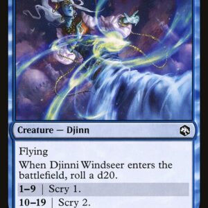 Adventures in the Forgotten Realms - 55 - Djinni Windseer - Common - U - Non-foil