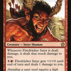 Theros - 122 - Firedrinker Satyr - Rare - R - Non-foil (Front)