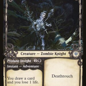 Throne of Eldraine - 286 - Foulmire Knight // Profane Insight - Uncommon - B - Non-foil