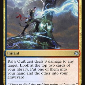 War of the Spark - 212 - Ral's Outburst - Uncommon - UR - Non-foil (Front)