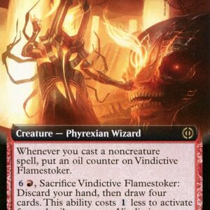 Phyrexia: All Will Be One - 388 - Vindictive Flamestoker - Rare - R - Foil