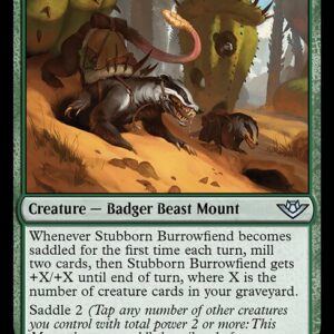 Outlaws of Thunder Junction - 184 - Stubborn Burrowfiend - Uncommon - G - Non-foil