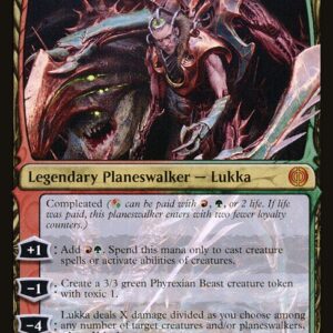 Phyrexia: All Will Be One - 207 - Lukka, Bound to Ruin - Mythic - RG - Foil
