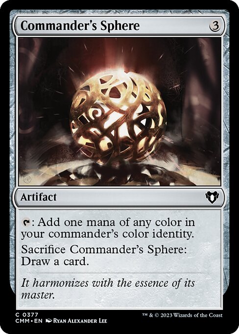 Commander Masters - 377 - Commander's Sphere - Common - C - Foil