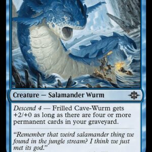 The Lost Caverns of Ixalan - 57 - Frilled Cave-Wurm - Common - U - Non-foil (Front)