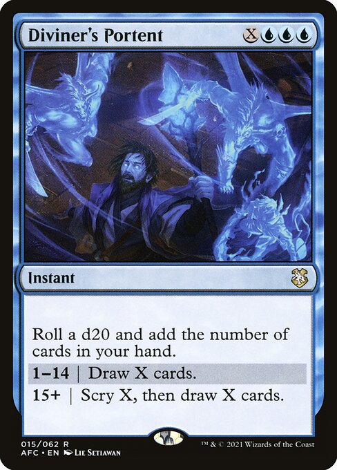 Forgotten Realms Commander - 15 - Diviner's Portent - Rare - U - Non-foil (Front)