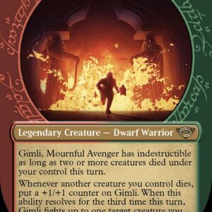 The Lord of the Rings: Tales of Middle-earth - 323 - Gimli, Mournful Avenger - Rare - RG - Foil