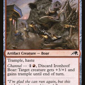 Kamigawa: Neon Dynasty - 148 - Ironhoof Boar - Common - R - Foil