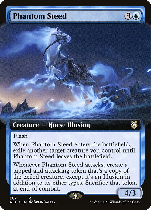 Forgotten Realms Commander - 287 - Phantom Steed - Rare - U - Non-foil (Front)