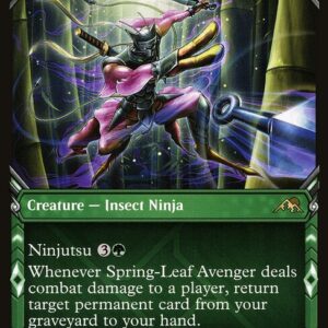 Kamigawa: Neon Dynasty - 349 - Spring-Leaf Avenger - Rare - G - Foil