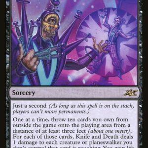 Unfinity - 77 - Knife and Death - Rare - B - Foil