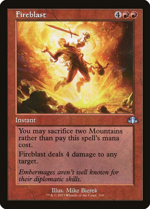 Dominaria Remastered - 319 - Fireblast - Uncommon - R - Non-foil