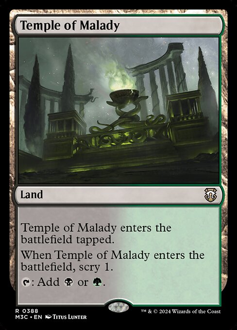 Modern Horizons 3 Commander - 388 - Temple of Malady - Rare - C - Non-foil