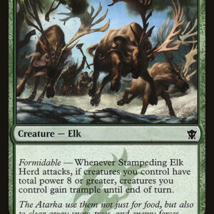 Dragons of Tarkir - 208 - Stampeding Elk Herd - Common - G - Non-foil