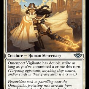 Outlaws of Thunder Junction - 21 - Omenport Vigilante - Uncommon - W - Non-foil