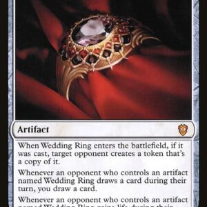 Crimson Vow Commander - 32 - Wedding Ring - Mythic - W - Non-foil (Front)