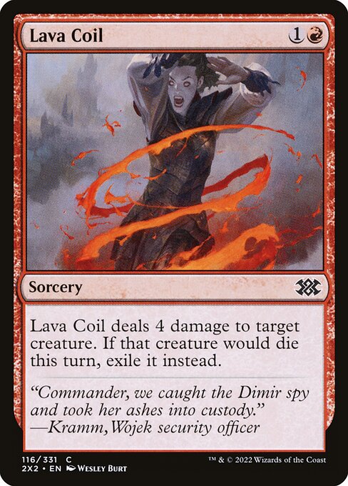 Double Masters 2022 - 116 - Lava Coil - Common - R - Foil