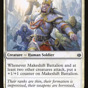 War of the Spark - 22 - Makeshift Battalion - Common - W - Non-foil (Front)