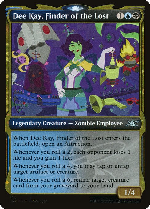 Unfinity - 510 - Dee Kay, Finder of the Lost - Uncommon - UB - Foil