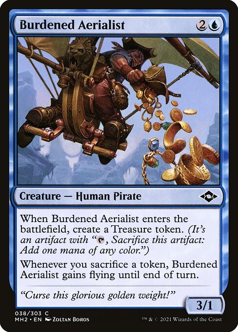 Modern Horizons 2 - 38 - Burdened Aerialist - Common - U - Foil