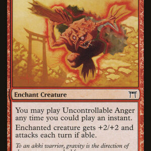 Champions of Kamigawa - 195 - Uncontrollable Anger - Common - R - Non-foil (Front)