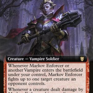 Crimson Vow Commander - 64 - Markov Enforcer - Rare - R - Non-foil (Front)
