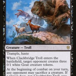Throne of Eldraine - 84 - Clackbridge Troll - Rare - B - Non-foil