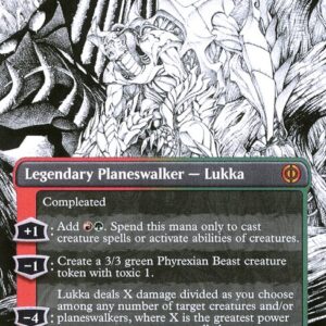 Phyrexia: All Will Be One - 342 - Lukka, Bound to Ruin - Mythic - RG - Foil