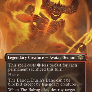 The Lord of the Rings: Tales of Middle-earth - 405 - The Balrog, Durin's Bane - Rare - BR - Non-foil