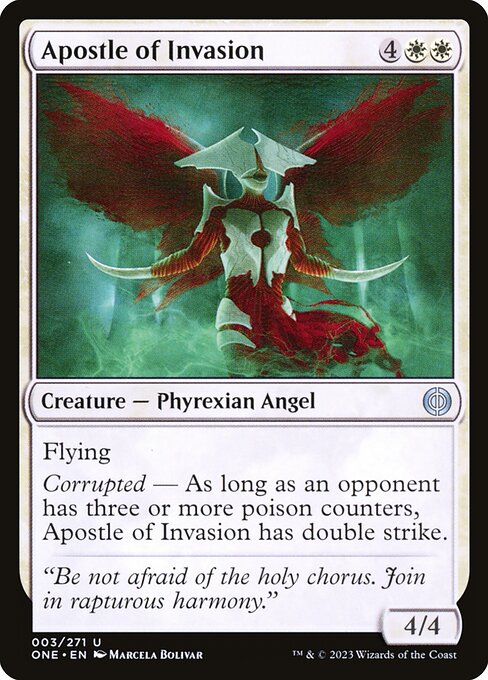 Phyrexia: All Will Be One - 3 - Apostle of Invasion - Uncommon - W - Non-foil