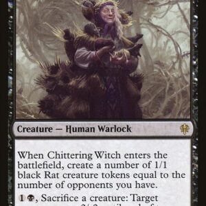 Throne of Eldraine - 319 - Chittering Witch - Rare - B - Non-foil
