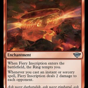 The Lord of the Rings: Tales of Middle-earth - 126 - Fiery Inscription - Uncommon - R - Non-foil