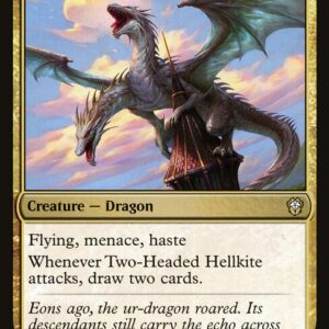 Dominaria United Commander - 14 - Two-Headed Hellkite - Rare - Multi - Non-foil