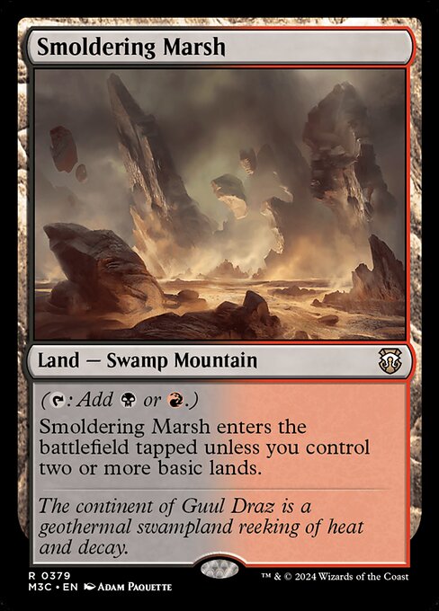 Modern Horizons 3 Commander - 379 - Smoldering Marsh - Rare - C - Non-foil