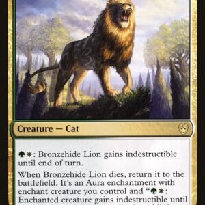 Theros Beyond Death - 210 - Bronzehide Lion - Rare - WG - Foil