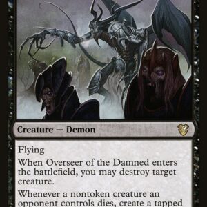 Midnight Hunt Commander - 127 - Overseer of the Damned - Rare - B - Non-foil (Front)