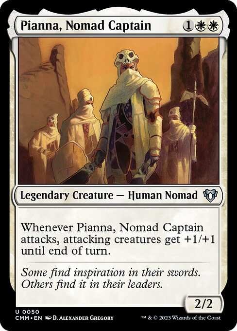 Commander Masters - 50 - Pianna, Nomad Captain - Uncommon - W - Non-foil