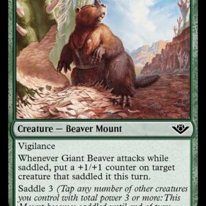 Outlaws of Thunder Junction - 165 - Giant Beaver - Common - G - Non-foil