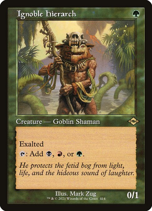 Modern Horizons 2 - 414 - Ignoble Hierarch - Rare - G - Foil