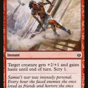 War of the Spark - 142 - Samut's Sprint - Common - R - Non-foil (Front)